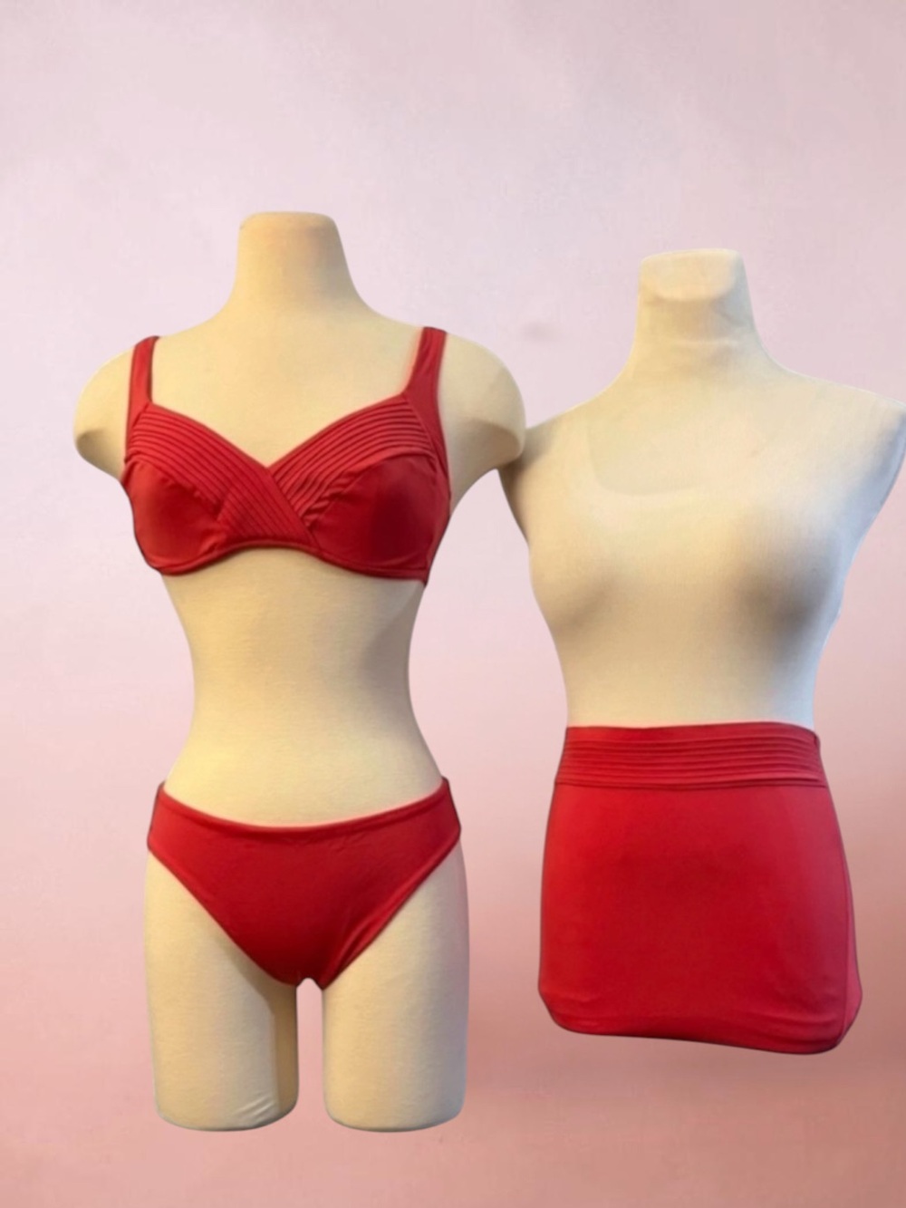 New! La Perla Anna Club 3 Piece Bikini Skirt Set Size 10